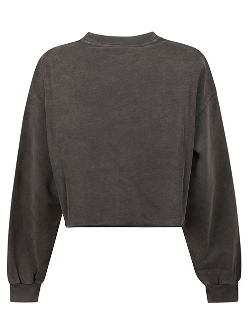 Felpa corta con logo ALEXANDER WANG | 1CC3251081011